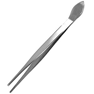 【中古】【輸入品・未使用】KaKurI 盆栽ピンセット へら付き 8.8インチ ストレートチップ プロ盆栽ツール 日本ステンレス シルバー 日本製 (47850)