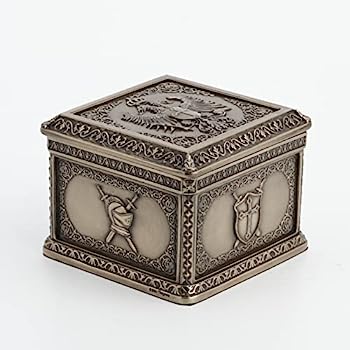 【中古】【輸入品・未使用】Veronese Design 高さ3インチ エンパイアダブルヘッドイーグルクレストスクエア小物入れ コールドキャスト樹脂彫刻 アンティークブロンズ仕上げ 【中古】【輸入品・未使用】Veronese Design 高さ3インチ エンパイアダブルヘッドイーグルクレストスクエア小物入れ コールドキャスト樹脂彫刻 アンティークブロンズ仕上げ