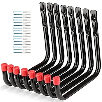【中古】【輸入品・未使用】8 パック ウォール マウント ストレージ フック 9.6インチ ガレージ ユーティリティ ハンガー はしご ホールド チェア ガーデン ツール ホース