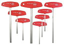 【中古】【輸入品・未使用】Wiha 33493 8-Piece 2.0-10mm Metric Sizes T-Handle Hex Driver by Wih...