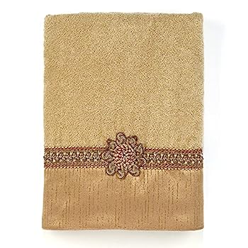 【中古】【輸入品・未使用】(Bath) - Braided Cuff Towel in Rattan Size: Bath Towel