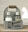 šۡ͢ʡ̤ѡ(Wood Handle) - 1 X Mason's Jars Box Salt and Pepper Caddy with Wood Handle
