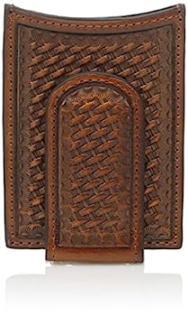 Nocona Belt N5428908 Basket Magnet Money Clip, Tan - One Size