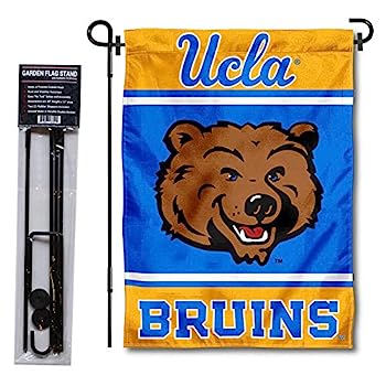 【中古】【輸入品・未使用】College Flags & Banners Co. UCLA ブルーインズ ガーデンフラッグ スタンドホルダー付き