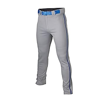 šۡ͢ʡ̤ѡEASTON RIVAL+ Piped Baseball Pant, Grey/Royal, Adult Medium