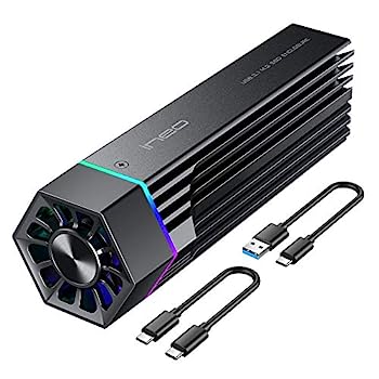 【中古】【輸入品・未使用】ineo M.2 NVMe (PCIe) SSD エンクロージャ 冷却ファン内蔵 書き込み保護スイッチ [C2605-NVMe]