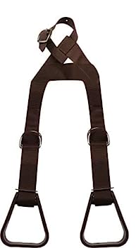【中古】【輸入品・未使用】Showman 高耐久 ナイロン 調節可能 バディスターラップ ブラウン