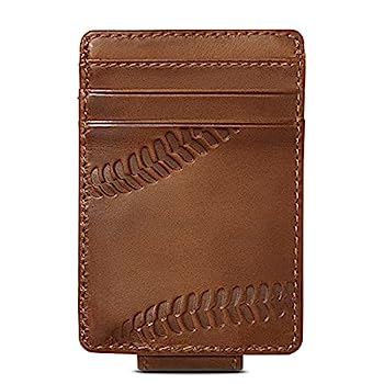 【中古】【輸入品・未使用】HoJ Co. 野球フロントポケット財布 | メンズマネークリップ財布 | 強力な磁気クリップ | マネークリップ付きスリム財布, ブラウン, 3" L x 4" H 【中古】【輸入品・未使用】HoJ Co. 野球フロントポケット財布 | メンズマネークリップ財布 | 強力な磁気クリップ | マネークリップ付きスリム財布, ブラウン, 3" L x 4" H