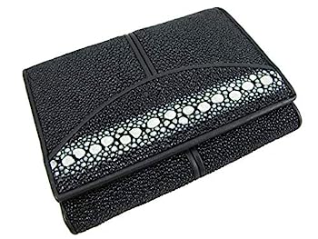 【中古】【輸入品・未使用】PELGIO スティングレー・エイ革の財布 黒色 連石 【中古】【輸入品・未使用】PELGIO スティングレー・エイ革の財布 黒色 連石