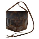 【中古】【輸入品・未使用】Hide & Drink レザー プリズマショルダーバッグ ヴィンテージ ハンドバッグ 電話オーガナイザー 財布ポーチ アクセサリー ハンドメイド, バーボ