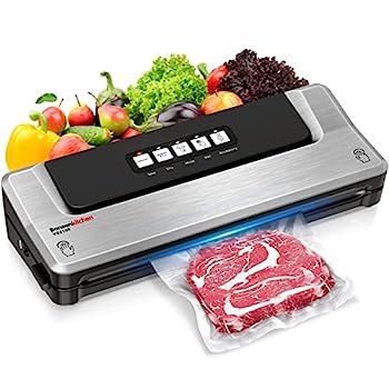 【中古】【輸入品・未使用】Food Sealer Machine, Dry/Moist Vacuum Sealer Machine with 5-in-1 Easy Options for Sous Vide and Food Storage, Air Sealer Machine with 5