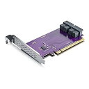 【中古】【輸入品・未使用】PCIe → SFF-8643 アダプター U.2 SSD X16 (4) SFF-8643用。Windows 10/2016/201...