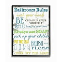 【中古】【輸入品・未使用】The Stupellホームインテリアコレクションクラシック'バスルームルール' Typography Framed Giclee T...