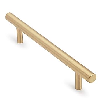 【中古】【輸入品・未使用】5個セット ソリッドブラス 引き出し用取っ手 ゴールドキャビネットハンドル..