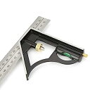 【中古】【輸入品・未使用】LiebeWH コンビネーションスクエアメタル調整可能コンビネーションスクエア直角定規 エンジニア測定ツール スクエアヘッド付き(4)