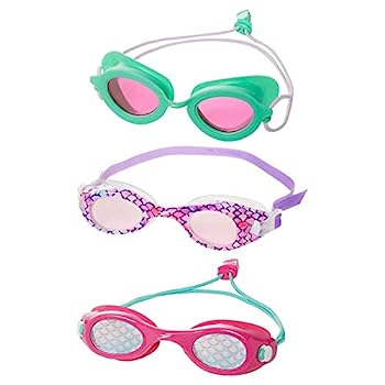 【中古】【輸入品 未使用】Speedo Kids Swim Goggles Triple Goggle Pack ~ Fun Prints (Lime, Mermaid, Pink)