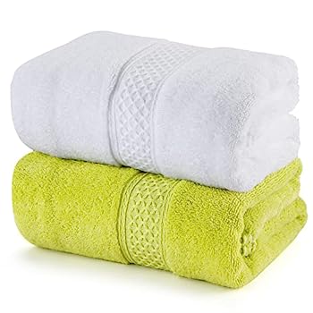 【中古】【輸入品・未使用】Chiicol 高級柔らかさ スパホテルタオル 超ソフト 高吸収性 バスタオル 特大コットン 速乾 厚手 プラッシュバスルームタオルセ...