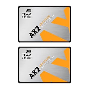 楽天スカイマーケットプラス【中古】【輸入品・未使用】TEAMGROUP AX2 512GB 2パック 3D NAND TLC 2.5インチ SATA III 内蔵ソリッドステートドライブ SSD （読み取り速度530MB/s） ノートパソコン&PCデス