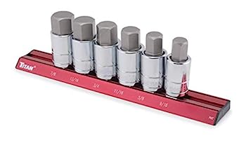 【中古】【輸入品・未使用】Titan 16130 6 Pc Large Sae Hex Sckt Bit Set