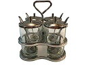 【中古】【輸入品 未使用】Thai Kitchen Seasoning Storage Set Stainless Steel Herb Spicy Container by Thai Kitchenware