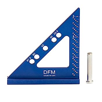 【中古】【輸入品・未使用】DFM スモール カーペンター スクエア 米国製 固定留め留め継ぎ角度ピン (英語 - ブルー)