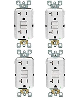 楽天スカイマーケットプラス【中古】【輸入品・未使用】Leviton GFNT2-4W セルフテスト SmartlockPro スリム GFCI 不正開封防止レセプタクル LEDインジケーター付き ウォールプレートは含まれません 20