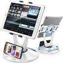 【中古】【輸入品・未使用】DeskLogics iPadスタンド デスク用 タブレットホルダー 6インチ~13インチ 安定性 調節可能 360°回転角度 ペン ...