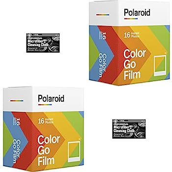 【中古】【輸入品・未使用】Polaroid Originals Go インスタントカラーフィルム Polaroid GOカメラ用 ダブルパック2枚 布付き (写真32枚)