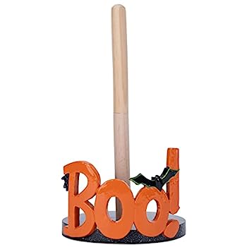 【中古】【輸入品・未使用】Elanze Designs Boo Bat 12インチ 樹脂と木製 ハロウィン ペーパータオルホルダー