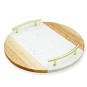 【中古】【輸入品・未使用】大理石トレイ ホームデコレーション - バスルーム装飾 - 大理石バスルームアクセサリー -