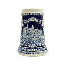 【中古】【輸入品・未使用】Bavarian German Castle Engraved Ceramic Beer Stein by Essence of Eu...
