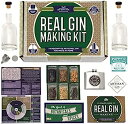 Real Homemade Gin Kit & Stainless Steel Personalized Flask, For Making Delicious Martinis, Gin and Tonics, Spirits & Cocktails At Home