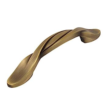 楽天スカイマーケットプラス【中古】【輸入品・未使用】Cosmas 9009bab Brushedアンティーク真鍮ツイストキャビネットハードウェアハンドルプル???3?