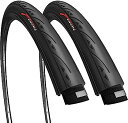 【中古】【輸入品・未使用】Fincci 1組 700 x 25c タイヤ 折りたたみ式 120 TPI レーシング ツーリング サイクリング オールシーズン自転...