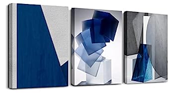 【中古】【輸入品・未使用】Oilpa Art 青抽象ウォールアート リビングルーム用 12x16 モダンブルー ホワイト グレー 抽象 3D 幾何学的キャンバスパネル ペインティング ピク 【中古】【輸入品・未使用】Oilpa Art 青抽象ウォールアート リビングルーム用 12x16 モダンブルー ホワイト グレー 抽象 3D 幾何学的キャンバスパネル ペインティング ピク