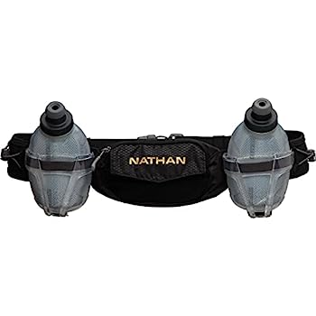 【中古】【輸入品 未使用】Nathan 水分補給断熱ランニングベルト トレイルミックスプラス - 調節可能なランニングベルト - TrailMix 断熱ボトル/フラスコ2個付き - 収納ポ