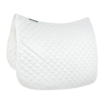 (F, White/White) - Horze Prinze Dressage Saddle Pad size Full - White/White - Saddlecloths & Numnahs