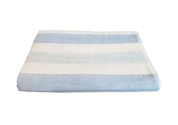 【中古】【輸入品・未使用】IPPINKA 泉州 バスタオル 超ソフト 速乾 ツートンストライプ ブルー