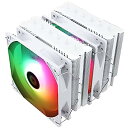 【中古】【輸入品 未使用】Thermalright Peerless Assassin120 SE ARGB White CPU Air Cooler, 6 Heat Pipes CPU Cooler, Dual TL-C12C-S PWM Fan, Aluminium Heatsink Cov