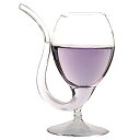 【中古】【輸入品・未使用】(1) - LOHOME Creative Vampire Filter Red Wine Glass, Clear Juice Cu...