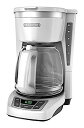 【中古】【輸入品・未使用】BLACK+DECKER CM1160W 12 Cup Programmable Coffee Maker, Digital Control Programmable Coffee Maker, White/Stainless Steel by BLACK+DECKER