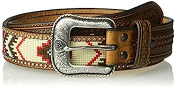 【中古】【輸入品・未使用】Ariat Men's Arrow Billet Ribbon Center Belt, Multi/Color, 46