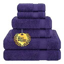 【中古】【輸入品・未使用】Cotton Paradise タオル6点セット トルコ綿100% ソフト吸収タオル バスルーム用 バスタオル2枚 ハンドタオル2枚 ...