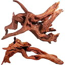 【中古】【輸入品・未使用】WDEFUN 天然大型流木 水槽装飾 水槽装飾 水槽装飾 2個 9~14インチ 爬虫類のタンクの装飾に