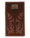 【中古】【輸入品・未使用】Nocona メンズ ミディアムブラウン ロデオスタイル財布 - ブーツステッチフロント, ブラウン, X Large(4)