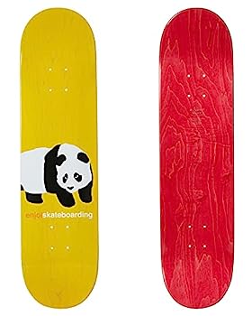 【中古】【輸入品・未使用】Enjoi Peekaboo Panda R7 スケートボードデッキ イエロー 8インチ