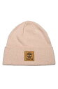 【中古】【輸入品・未使用】Timberland Women's Classic Tall Beanie, Cameo Rose Leather Patch, One Size