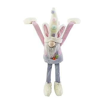 【中古】【輸入品・未使用】Mud Pie イースターダングルアームノーム ウサギの耳 15インチ x 4インチ