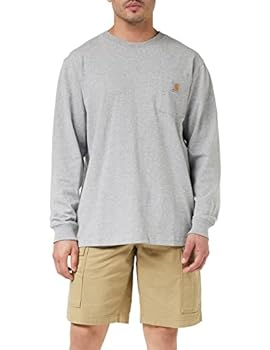 楽天スカイマーケットプラス【中古】【輸入品・未使用】Carhartt （カーハート） メンズ ワークウェア ジャージ ポケット付き 長袖シャツ K126 （レギュラーサイズ ビッグ/トールサイズ） US サイズ: 3X-La