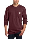 【中古】【輸入品・未使用】Carhartt (カーハート) メンズ ワークウェア ジャージ ポケット付き 長袖シャツ K126 (レギュラーサイズ ビッグ/トー...